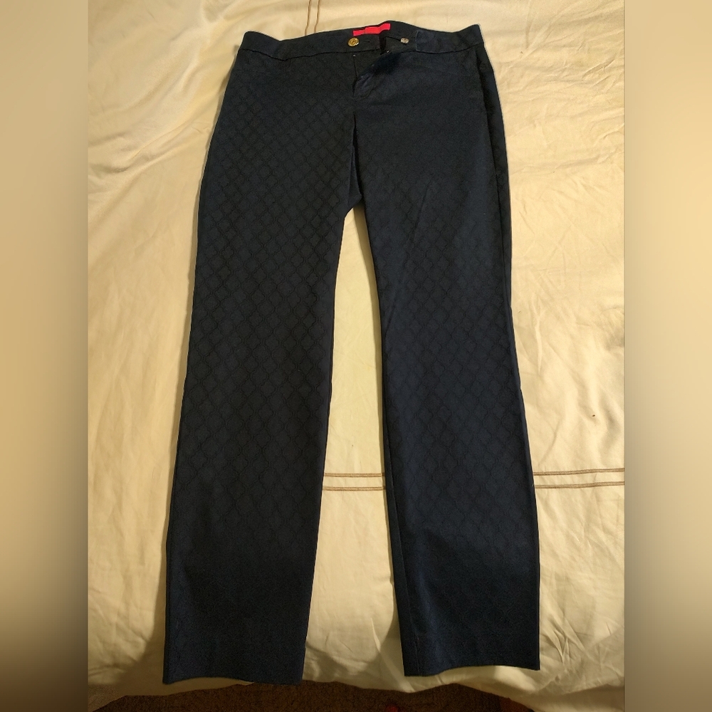 Lilly Pulitzer Kelly Skinny Ankle Pants Midnight Navy Size 10- NWT